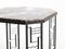 Art Deco Marble & Iron Side Table, 1930s 6