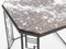 Tavolino Art Déco in marmo e ferro, anni '30, Immagine 4
