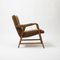 Italienischer Sessel aus Buche & Stoff, 1950er 5