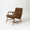 Italian Lounge Chair in Beech and Fabric, 1950s 2