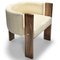 Modern Brass and Cream Boucle Malta 3 Leg Dining Chair by Egg Designs, Image 8