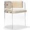 Brass Detailed and Cream Boucle Anhele Glamour Dining Chair by Egg Designs 1