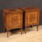 Louis XVI Style Inlaid Bedside Tables, 1970, Set of 2 1