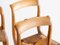 Continental Beech Dining Chairs, Late 19th Century, Set of 6 3