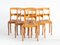 Continental Beech Dining Chairs, Late 19th Century, Set of 6 1