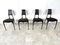 Carbon Fibre C06 Chairs by Pol Quadens, 1990s, Set of 4 1