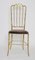 Chiavari Stühle aus Messing & Samt Cord, 1950er, 2er Set 3