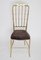 Chiavari Stühle aus Messing & Samt Cord, 1950er, 2er Set 12