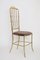 Brass & Velvet Corduroy Chiavari Chairs, 1950s, Set of 2 14