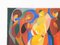 R. Brandely, Mid Century Abstract Composition, anni '70, Acrilico su tela, Immagine 3