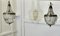 French Empire Style Tent and Basket Chandeliers, Set of 2 2