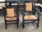 Neo Basque Armchairs in Oak with Straw-Covered Seats and Backs, 1950, Set of 2 2