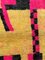 Tappeto berbero marocchino astratto giallo e rosa, Immagine 5
