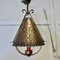 Lanterna gotica in rame Arts & Crafts, Francia, fine XIX secolo, Immagine 3