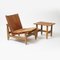 Low Chair and Occasional Table by Werner Biermann for Arte Sano, 1960s, Set of 2 9