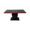 Art Deco Style Double-Sided Console in Red and Black Lacquer, 1980s 1