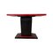 Art Deco Style Double-Sided Console in Red and Black Lacquer, 1980s 3
