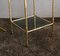 Side Table in Bamboo-Style Brass and Smoked Glass in the style of the Maison Bagues, 1960s 3