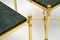 Vintage French Brass and Marble Side Tables, 1970, Set of 2 5