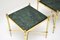 Vintage French Brass and Marble Side Tables, 1970, Set of 2 3