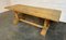 French Bleached Oak Trestle Farmhouse Dining Table, 1925 15