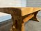 French Bleached Oak Trestle Farmhouse Dining Table, 1925 5