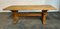 French Bleached Oak Trestle Farmhouse Dining Table, 1925 11