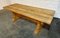 French Bleached Oak Trestle Farmhouse Dining Table, 1925 14