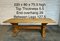 French Bleached Oak Trestle Farmhouse Dining Table, 1925 12