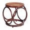 Art Deco Bentwood Stool with Rattan & Cane Top by Michael Thonet, 1930s, Image 1