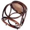 Art Deco Bentwood Stool with Rattan & Cane Top by Michael Thonet, 1930s, Image 3
