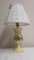 Lampe de Bureau Vintage avec Socle en Céramique Décoré de Fleurs Jaunes, 1970s 4