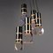 Vintage Ceiling Lamp in Aluminium, Brass & Glass, Italy, 1970s 3