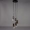 Vintage Ceiling Lamp in Aluminium, Brass & Glass, Italy, 1970s 1