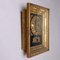 Orologio da parete vintage in legno dorato, Immagine 3
