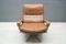 Vintage King Chair with Footstool in Cognac Leather by André Vandenbeuck for Strässle 5