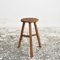 Rustic Round Top Stool, 1950s 1