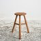Rustic Round Top Stool, 1950s, Image 1