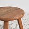 Rustic Round Top Stool, 1950s 4