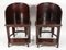 Art of Asia Wooden Dignitary Armchairs with Footrests, Set of 2 6
