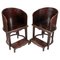 Art of Asia Wooden Dignitary Armchairs with Footrests, Set of 2 1