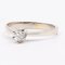 Vintage 14k White Gold Solitaire Ring with Diamond, 1970s 4