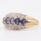9k Yellow Gold Ring with Iolites and Diamonds 4