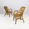 Mid-Century Modern Italian Rattan Armchairs with Curved Armrests, 1960s, Set of 2 9