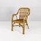 Mid-Century Modern Italian Rattan Armchairs with Curved Armrests, 1960s, Set of 2 7