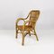 Mid-Century Modern Italian Rattan Armchairs with Curved Armrests, 1960s, Set of 2 8