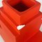 Modern Italian Red Ceramic Dondolo Sculpture Vase by Florio Pac Paccagnella 10