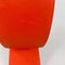 Modern Italian Orange Red Sculpture Vase attributed to Florio Paccagnella 13