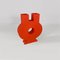 Modern Italian Orange Red Sculpture Vase attributed to Florio Paccagnella, Image 7