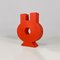 Modern Italian Orange Red Sculpture Vase attributed to Florio Paccagnella 3